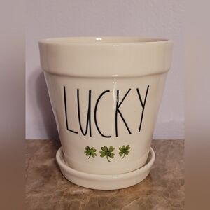 Rae Dunn "Lucky" Planter